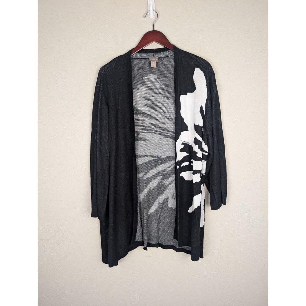 Chico's Floral Cardigan Sweater